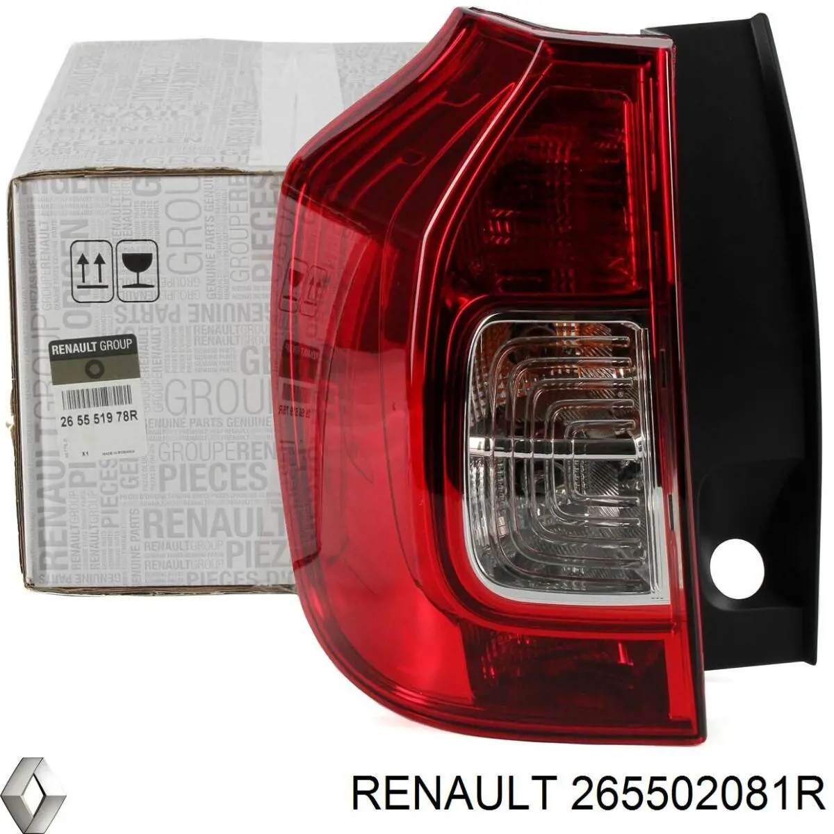 Compre 265502081R Renault (RVI) Lanterna traseira direita