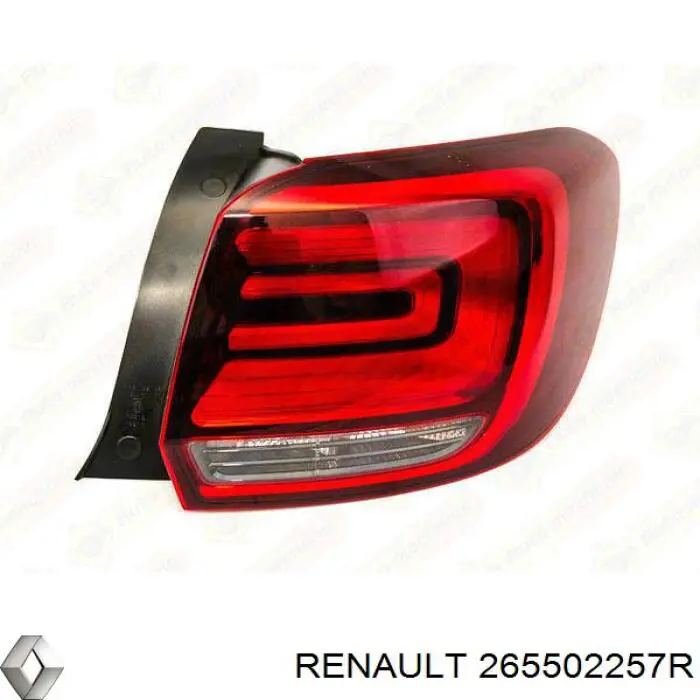 265502257R Renault (RVI) Lanterna traseira direita
