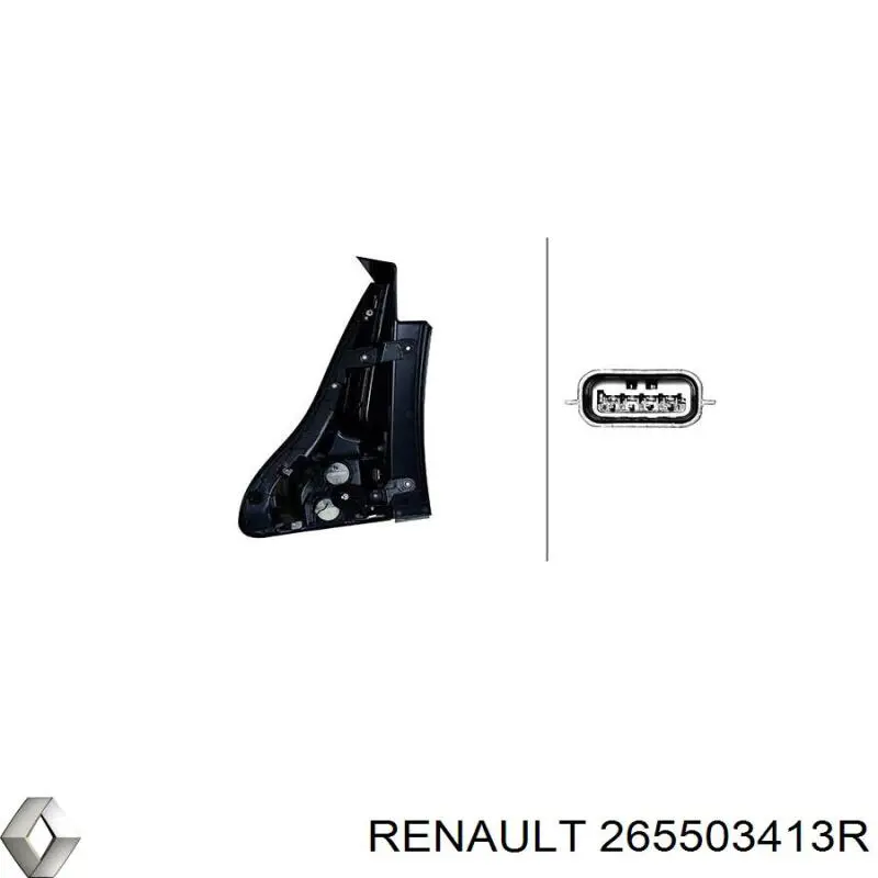 265503413R Renault (RVI) Lanterna traseira direita externa