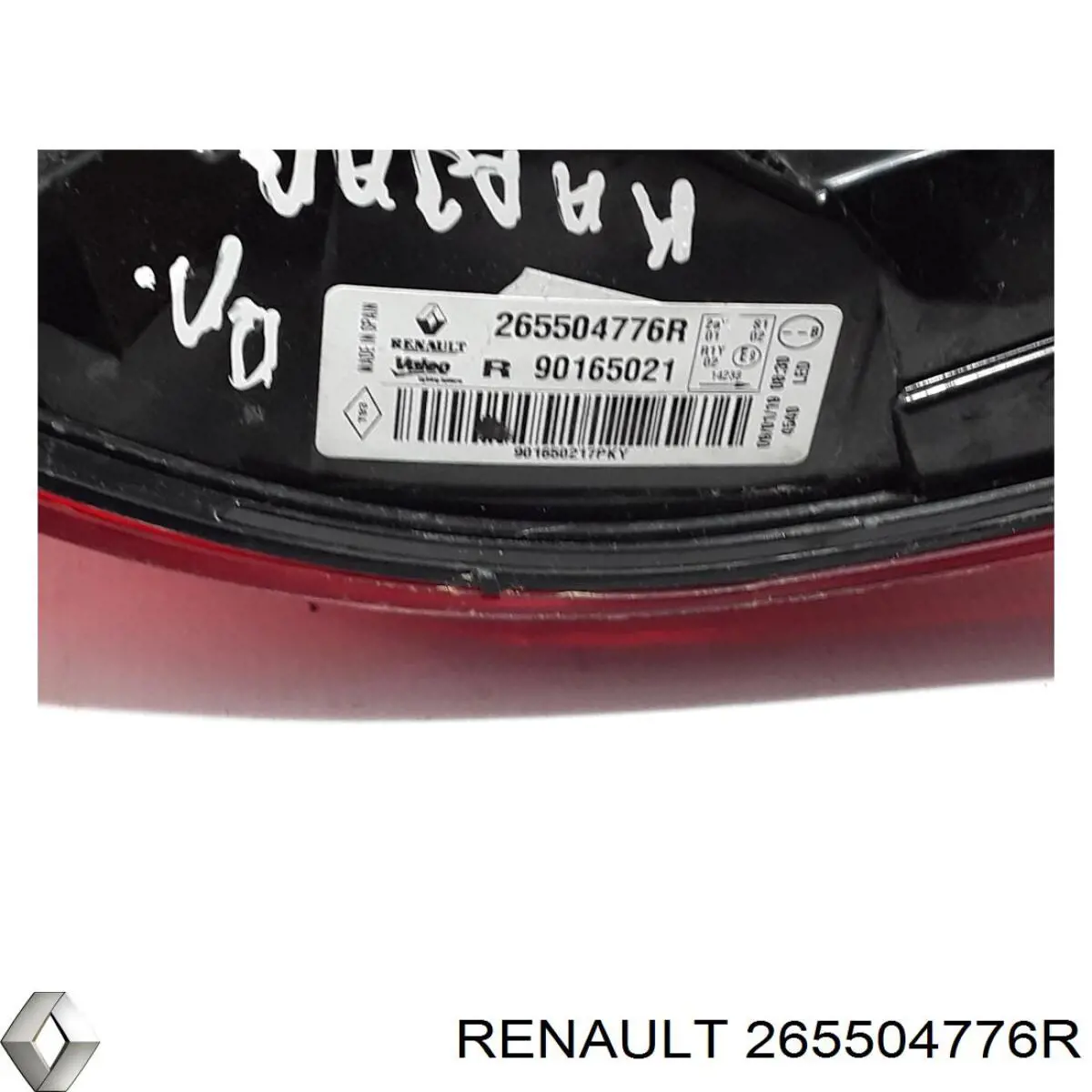 265504776R Renault (RVI) Lanterna traseira direita externa
