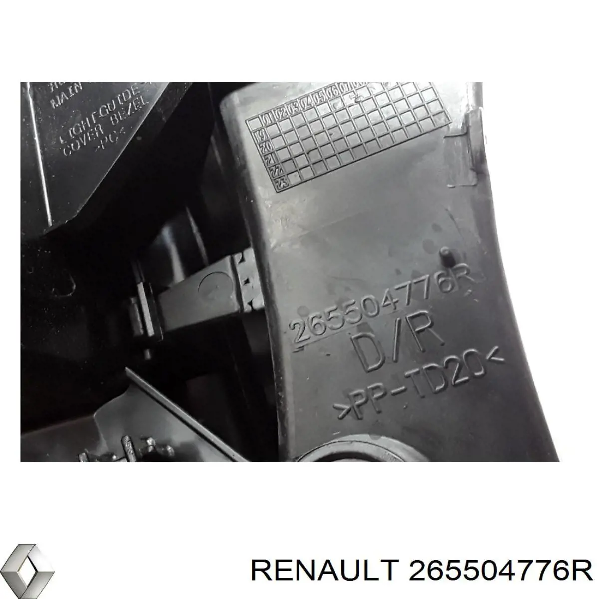Lanterna traseira direita externa Renault (RVI) 265504776R preço, a partir de 262,56 USD