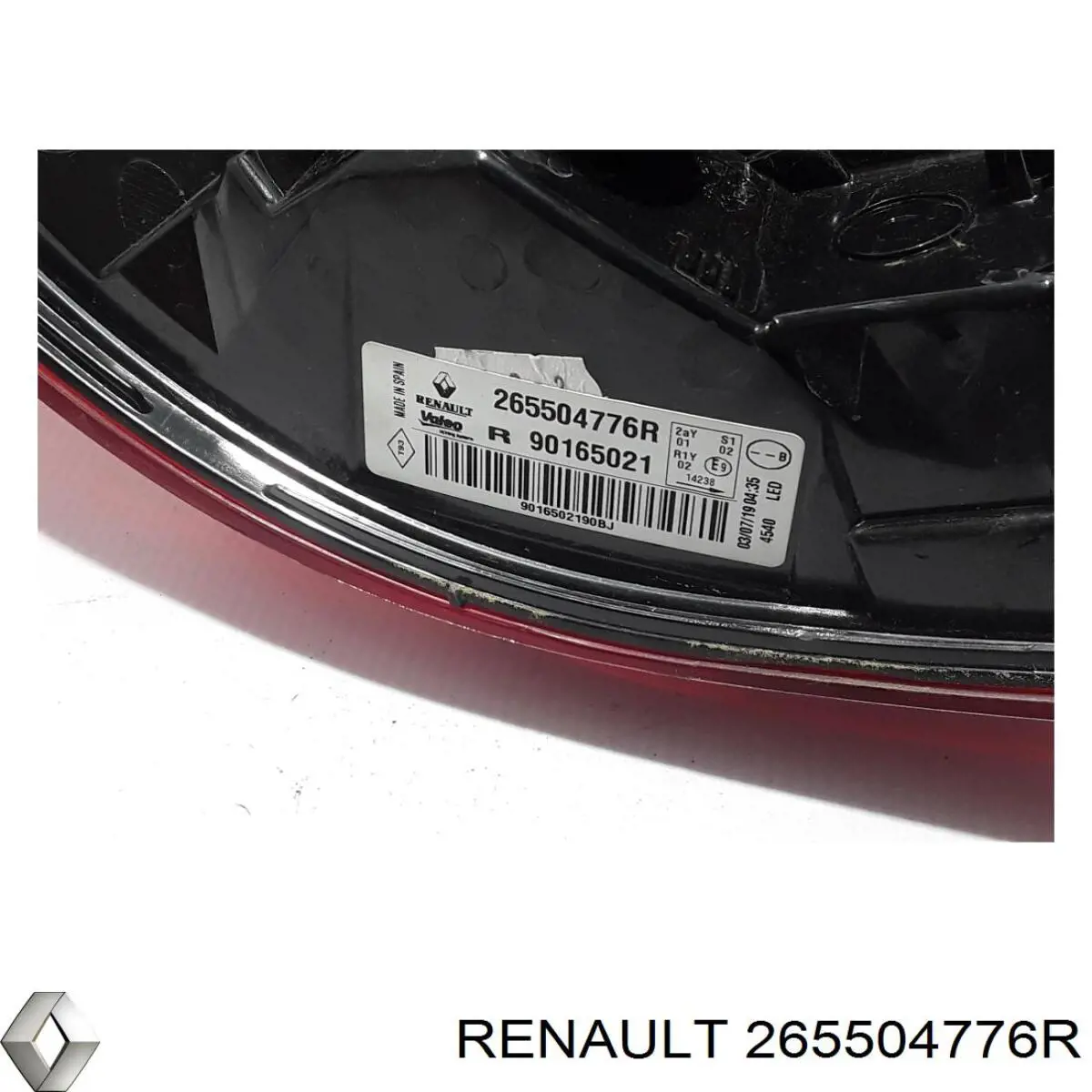 265504776R Renault (RVI) Lanterna traseira direita externa