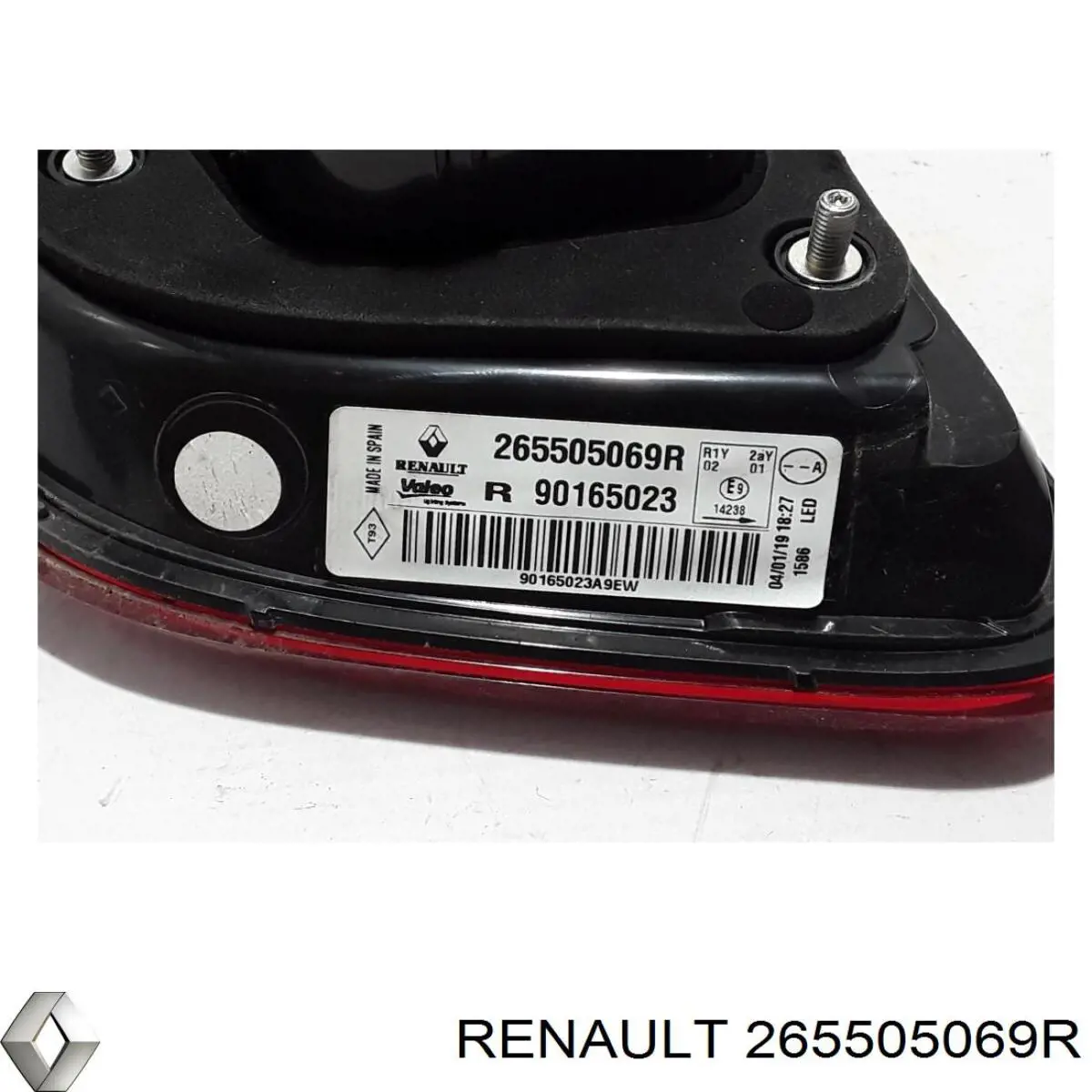 265505069R Renault (RVI) Lanterna traseira direita interna