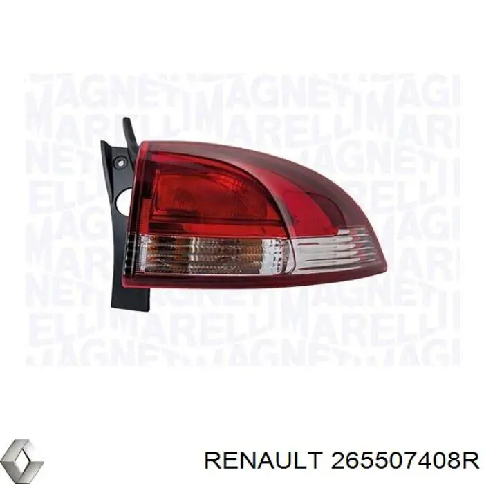 265507408R Renault (RVI) Lanterna traseira direita