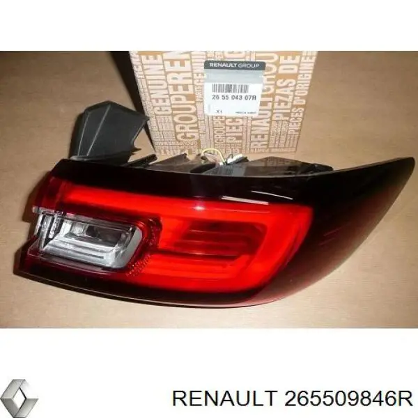 Compre 265509846R Renault (RVI) Lanterna traseira direita externa