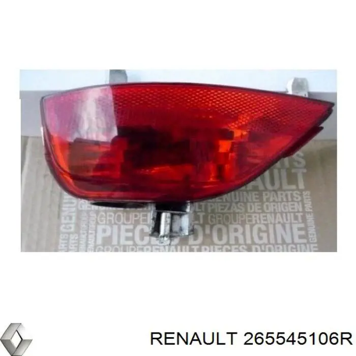 265545106R Renault (RVI) Lanterna direita de marcha à ré