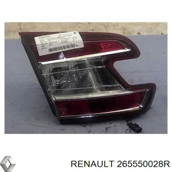 Compre 265550028R Renault (RVI) Lanterna traseira esquerda interna