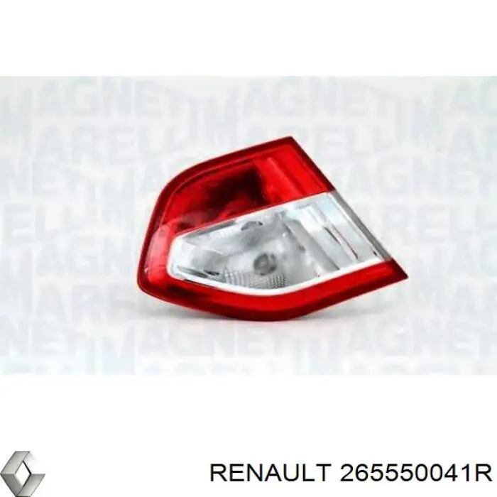 265550041R Renault (RVI) Lanterna traseira esquerda interna