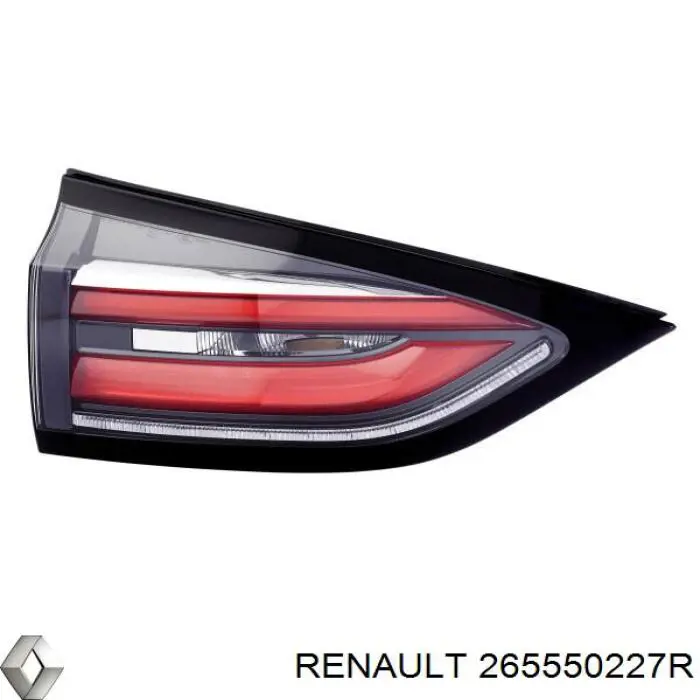 265550227R Renault (RVI) Lanterna traseira esquerda interna