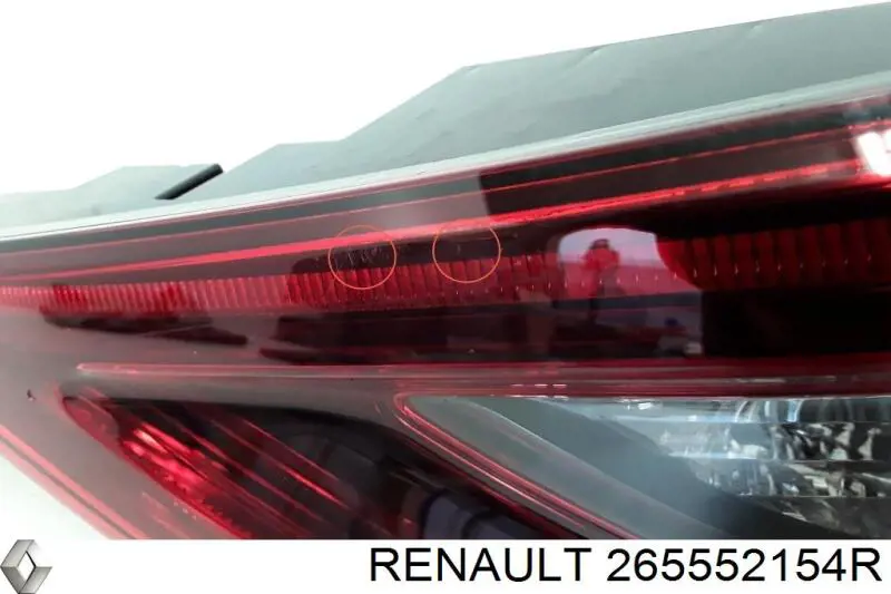 Lanterna traseira esquerda interna 265552154R Renault (RVI)