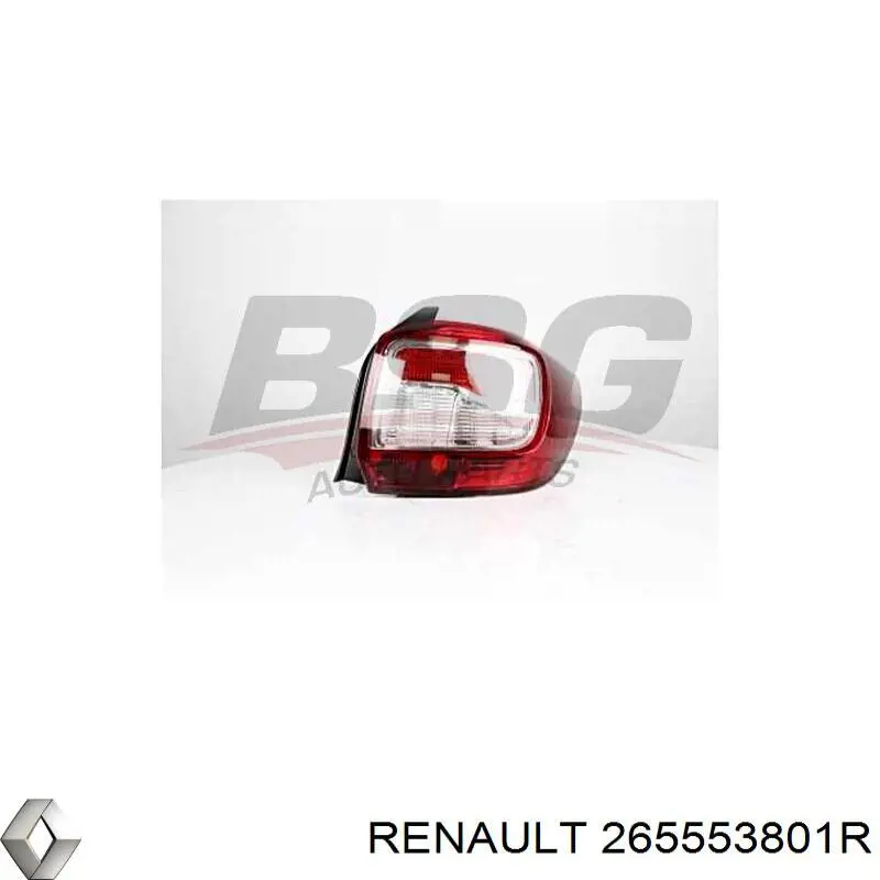 Lanterna traseira esquerda Renault (RVI) 265553801R preço, a partir de 111,00 USD