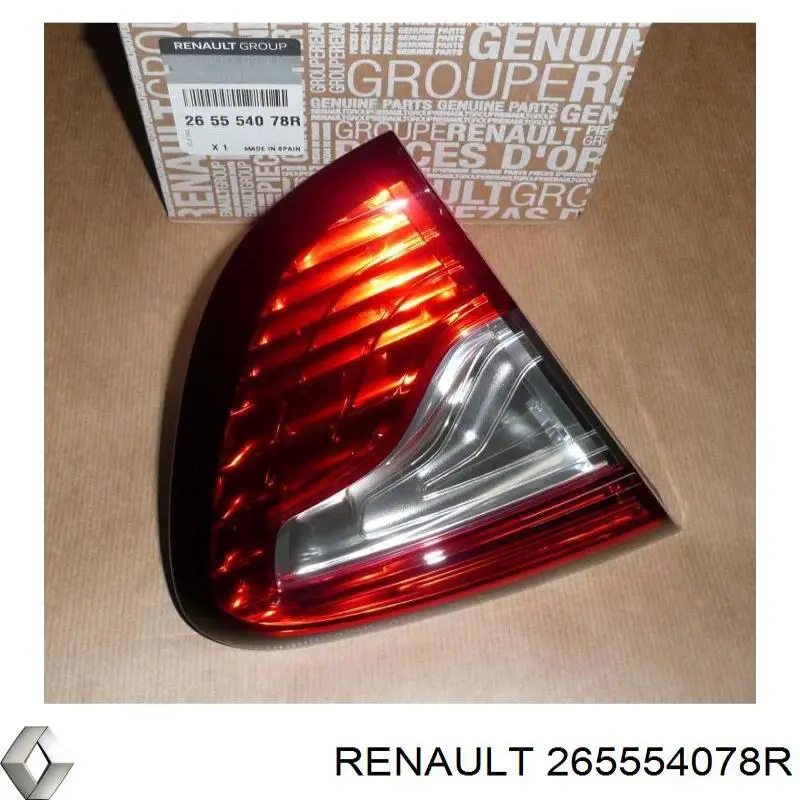 265554078R Renault (RVI) Lanterna traseira esquerda interna