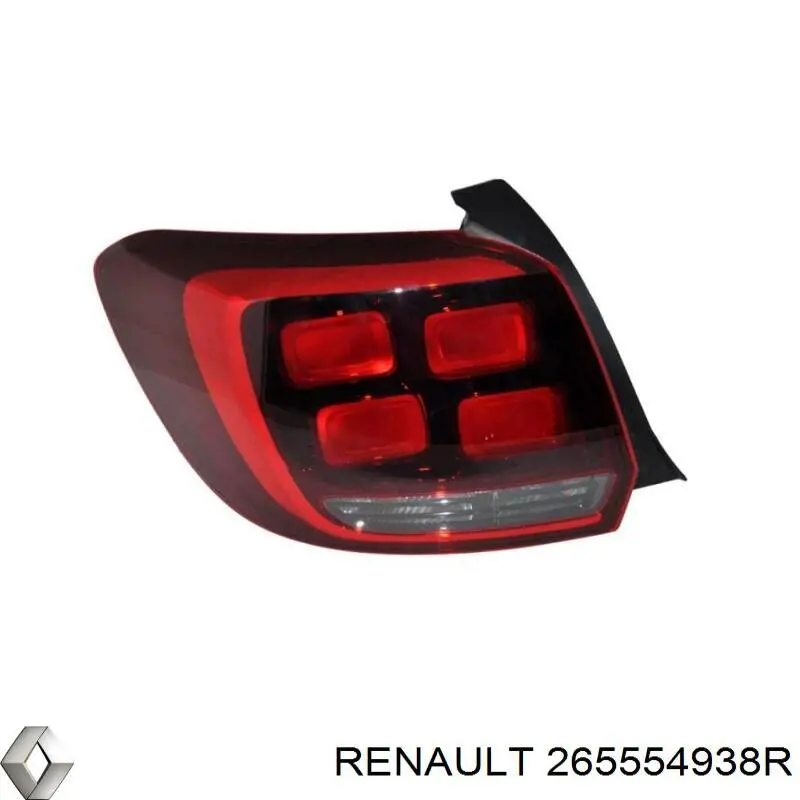 265554938R Renault (RVI) Lanterna traseira esquerda
