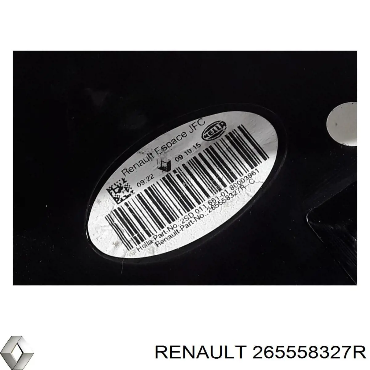 Compre 265558327R Renault (RVI) Lanterna traseira esquerda