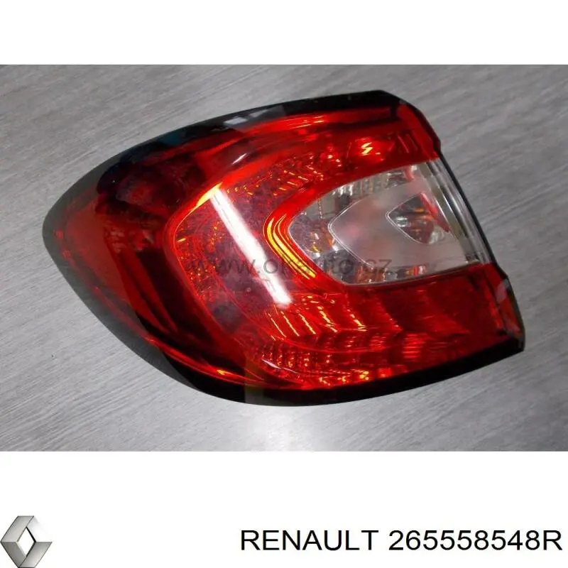 Lanterna traseira esquerda externa Renault (RVI) 265558548R preço, a partir de 74,35 USD