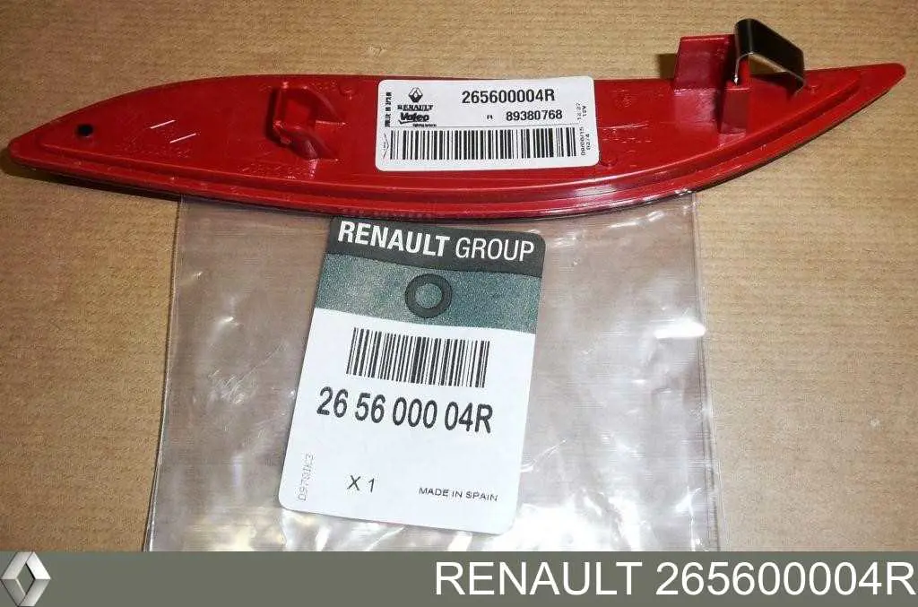 Compre 265600004R Renault (RVI) Retrorrefletor (refletor) do pára-choque traseiro direito