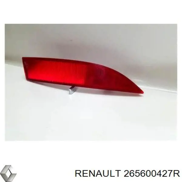 265600427R Renault (RVI) Retrorrefletor (refletor) do pára-choque traseiro direito