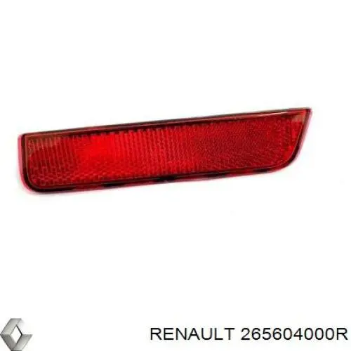265604000R Renault (RVI) Retrorrefletor (refletor) do pára-choque traseiro direito