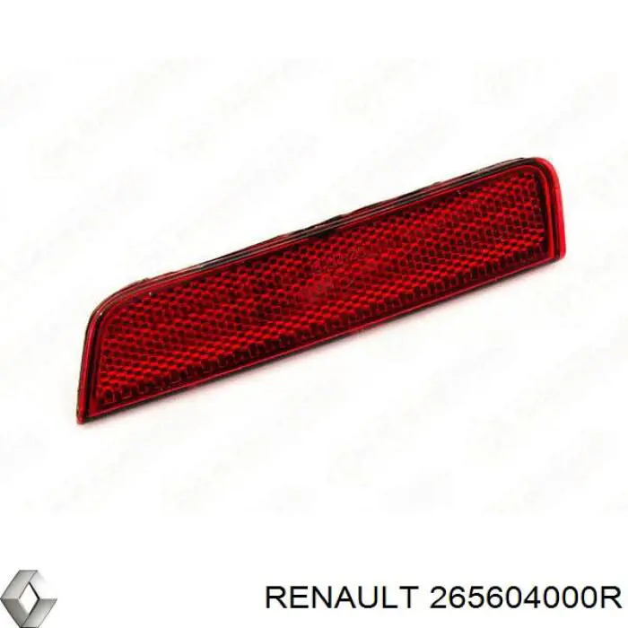 Retrorrefletor (refletor) do pára-choque traseiro direito Renault (RVI) 265604000R preço, a partir de 11,76 USD