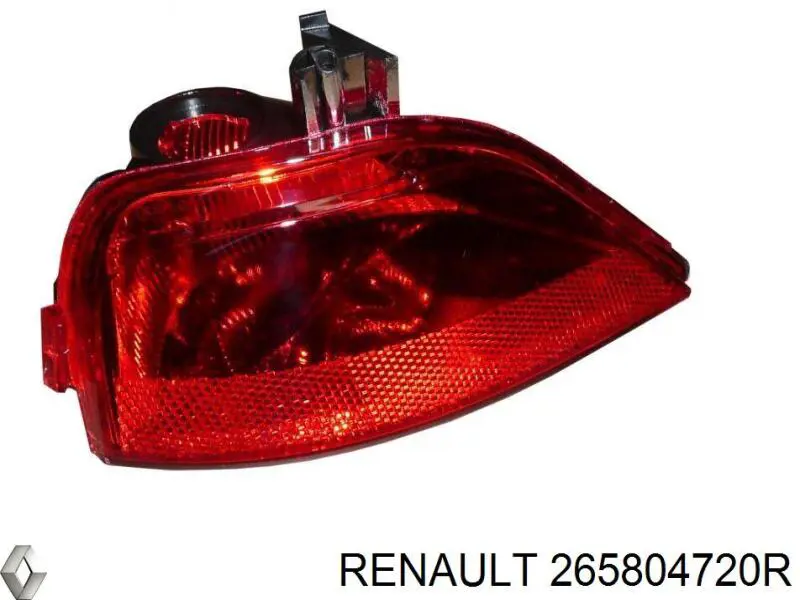 265804720R Renault (RVI) Lanterna de nevoeiro traseira direita