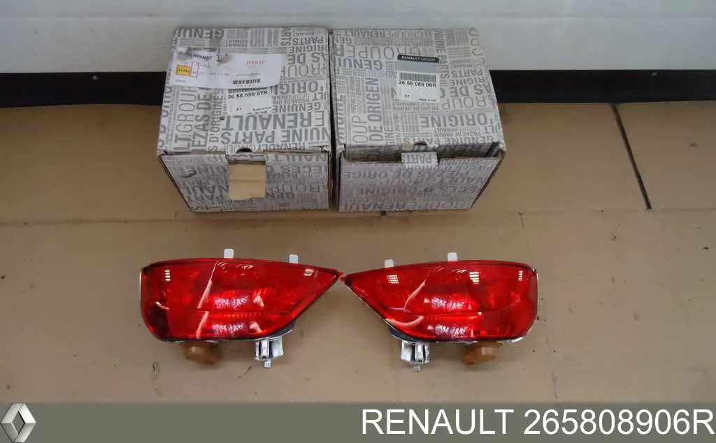 Lanterna de nevoeiro traseira direita Renault (RVI) 265808906R preço, a partir de 45,18 USD