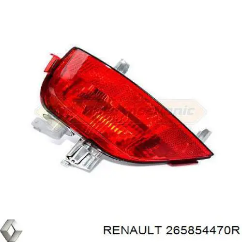 265854470R Renault (RVI) Lanterna de nevoeiro traseira esquerda