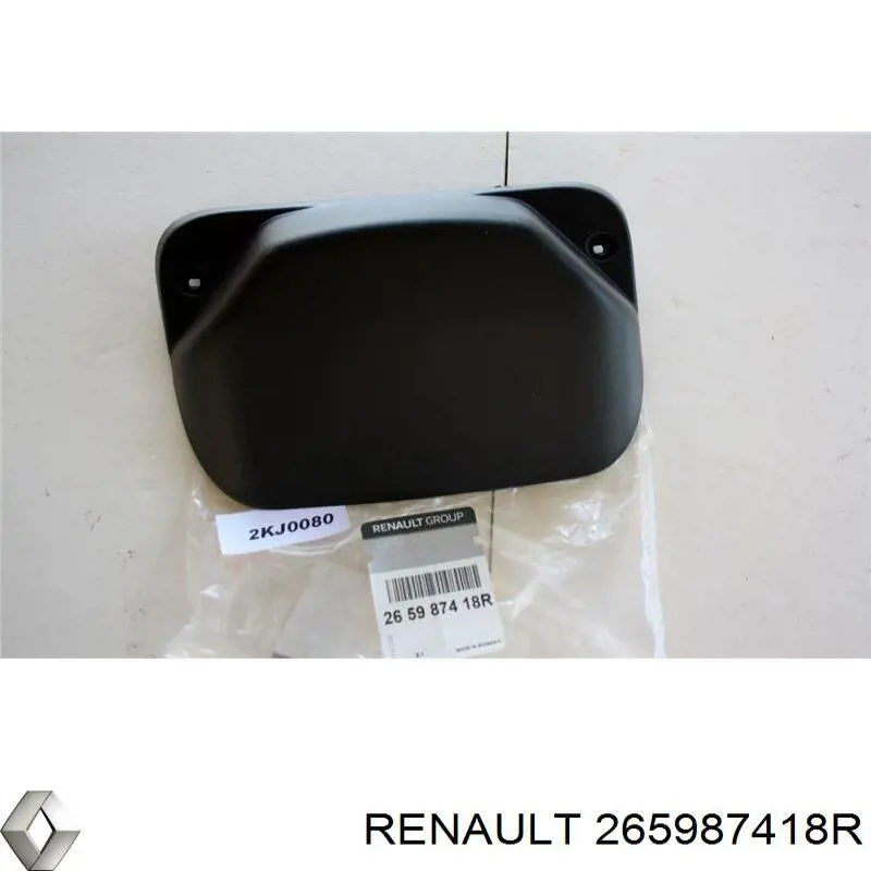 265987418R Renault (RVI) Placa sobreposta da luz traseira