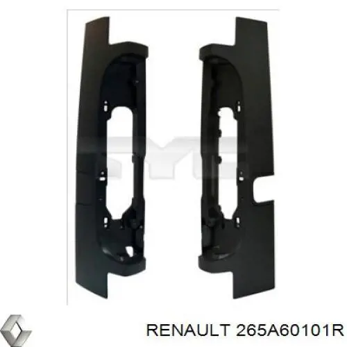 265A60101R Renault (RVI) Placa sobreposta da luz traseira