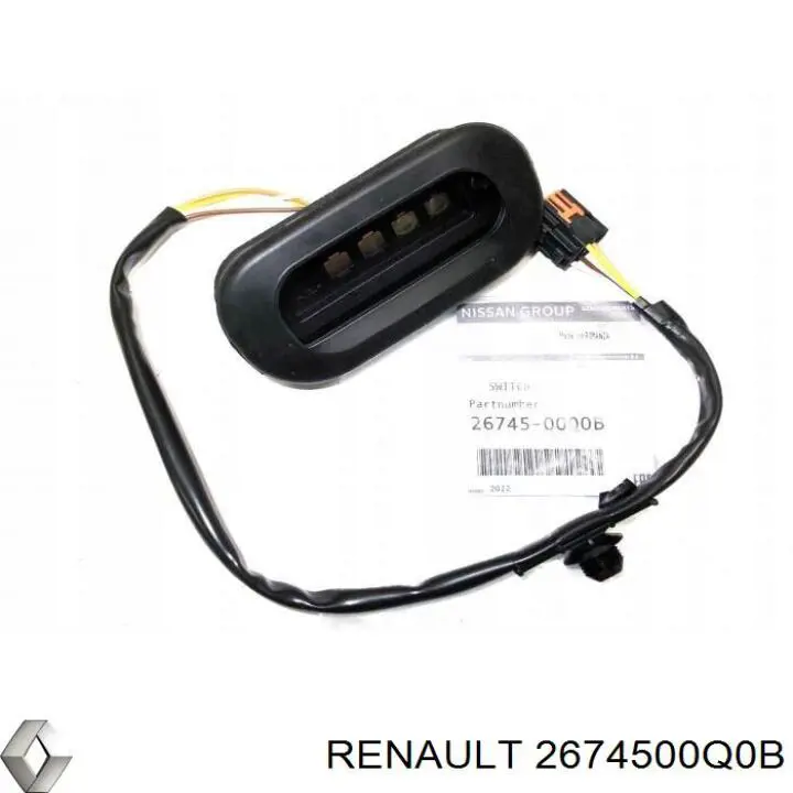 2674500Q0B Renault (RVI) Sensor de fechamento de portas (interruptor de fim de carreira), da porta deslizante, na carroçaria