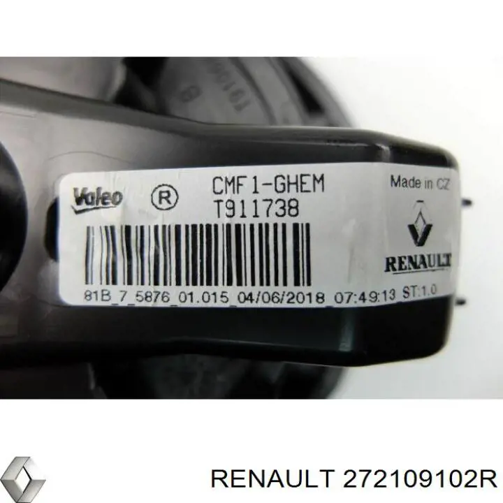 Compre 272109102R Renault (RVI) Motor de ventilador de forno (de aquecedor de salão)