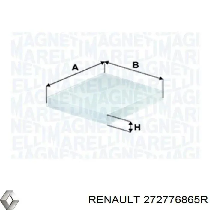 272776865R Renault (RVI) Filtro de salão