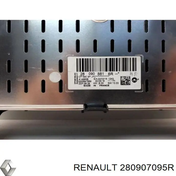 280907095R Renault (RVI) Mostrador multifuncional