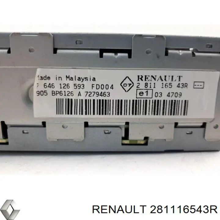 281116543R Renault (RVI) Aparelhagem de som (rádio AM/FM)