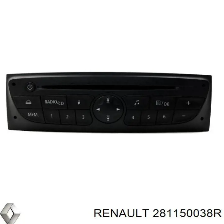 281153881R Renault (RVI) Aparelhagem de som (rádio AM/FM)