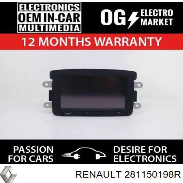 Aparelhagem de som (rádio AM/FM) Renault (RVI) 281150198R preço, a partir de 338,81 USD
