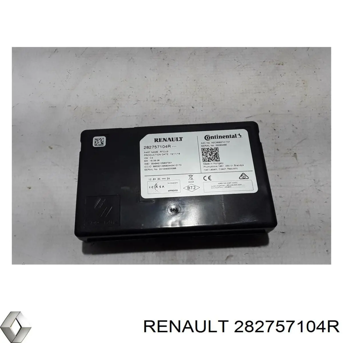 282757104R Renault (RVI) Unidade de controlo de navegação
