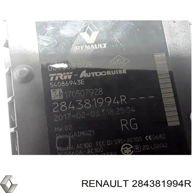 Sensor de radar de distância Renault (RVI) 284381994R preço, a partir de 108,54 USD