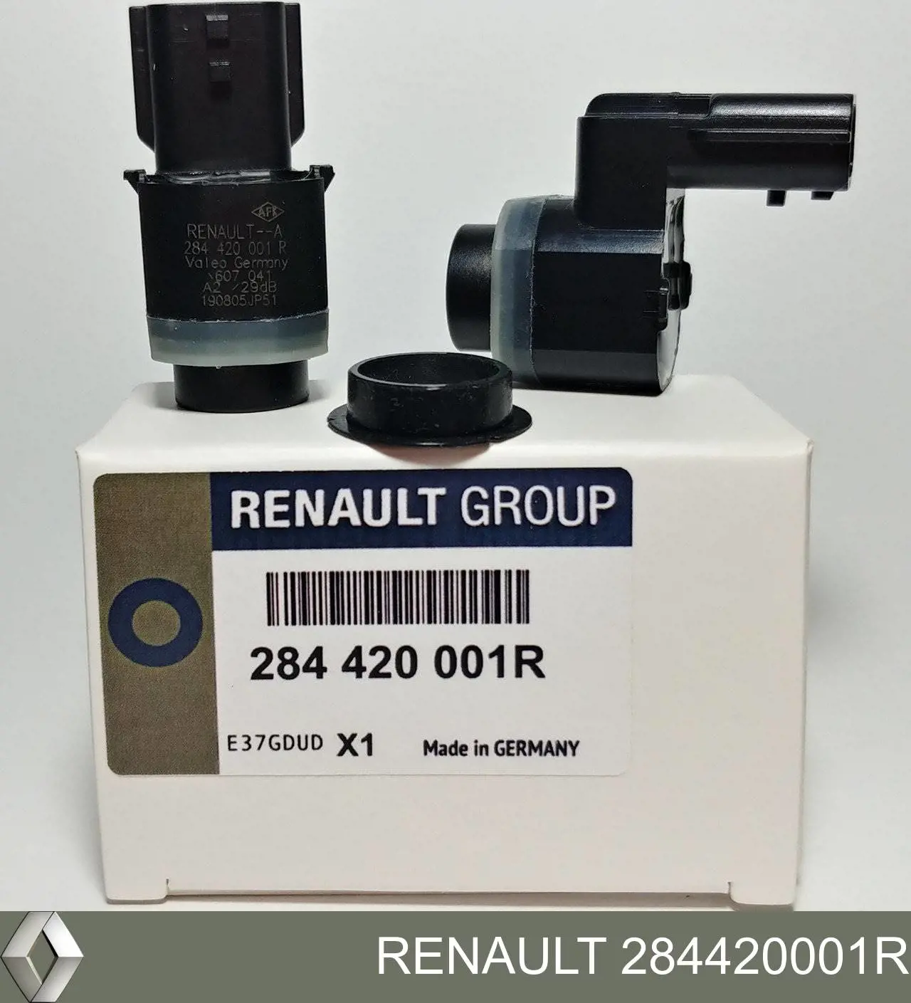 284420001R Renault (RVI) Sensor traseiro lateral de sinalização de estacionamento (sensor de estacionamento)