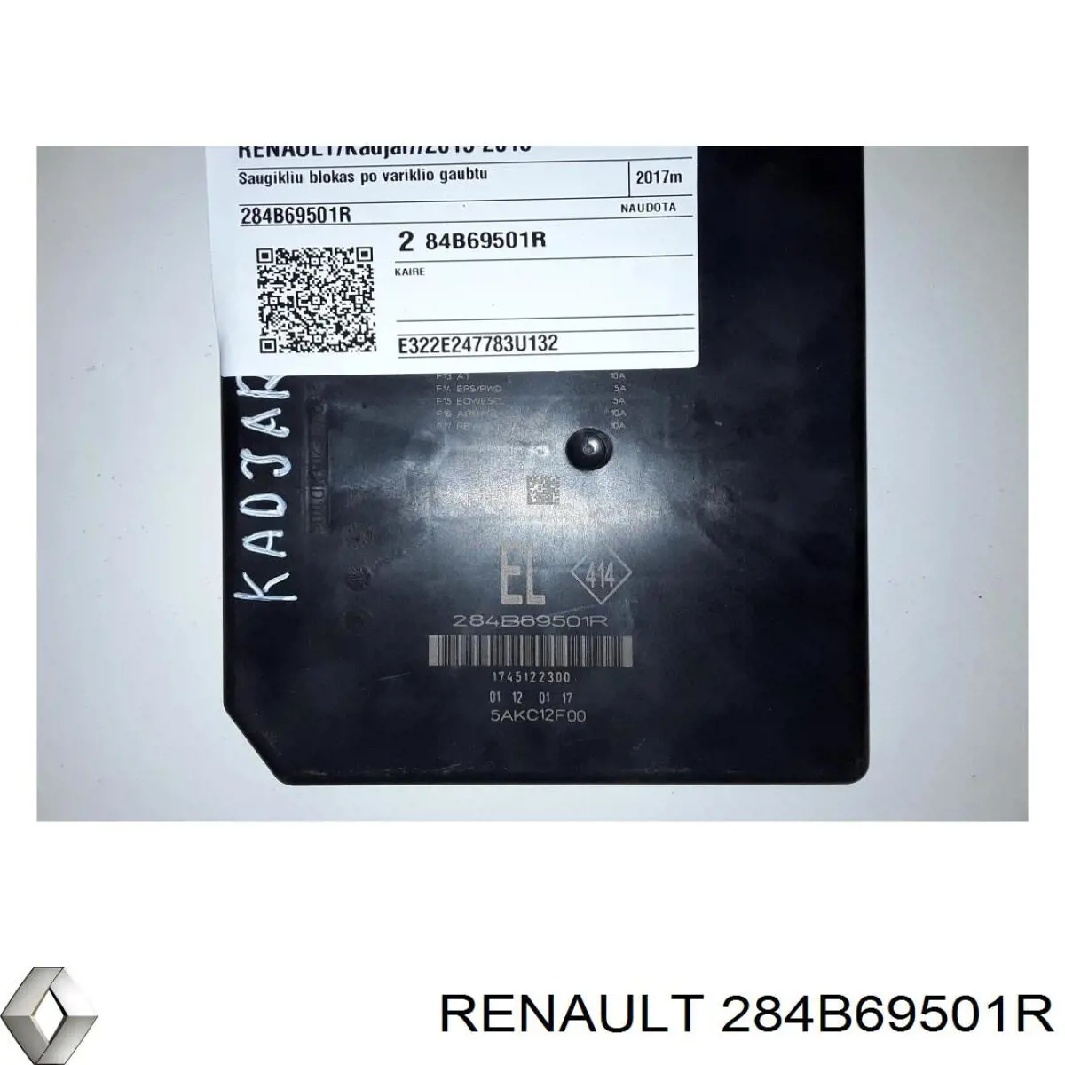 Compre 284B69501R Renault (RVI) Unidade de dispositivos de segurança