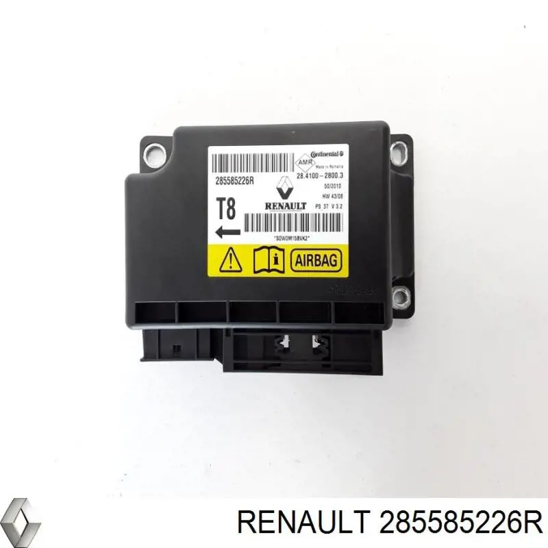 285585226R Renault (RVI) Módulo processador de controlo da bolsa de ar (Centralina eletrônica AIRBAG)