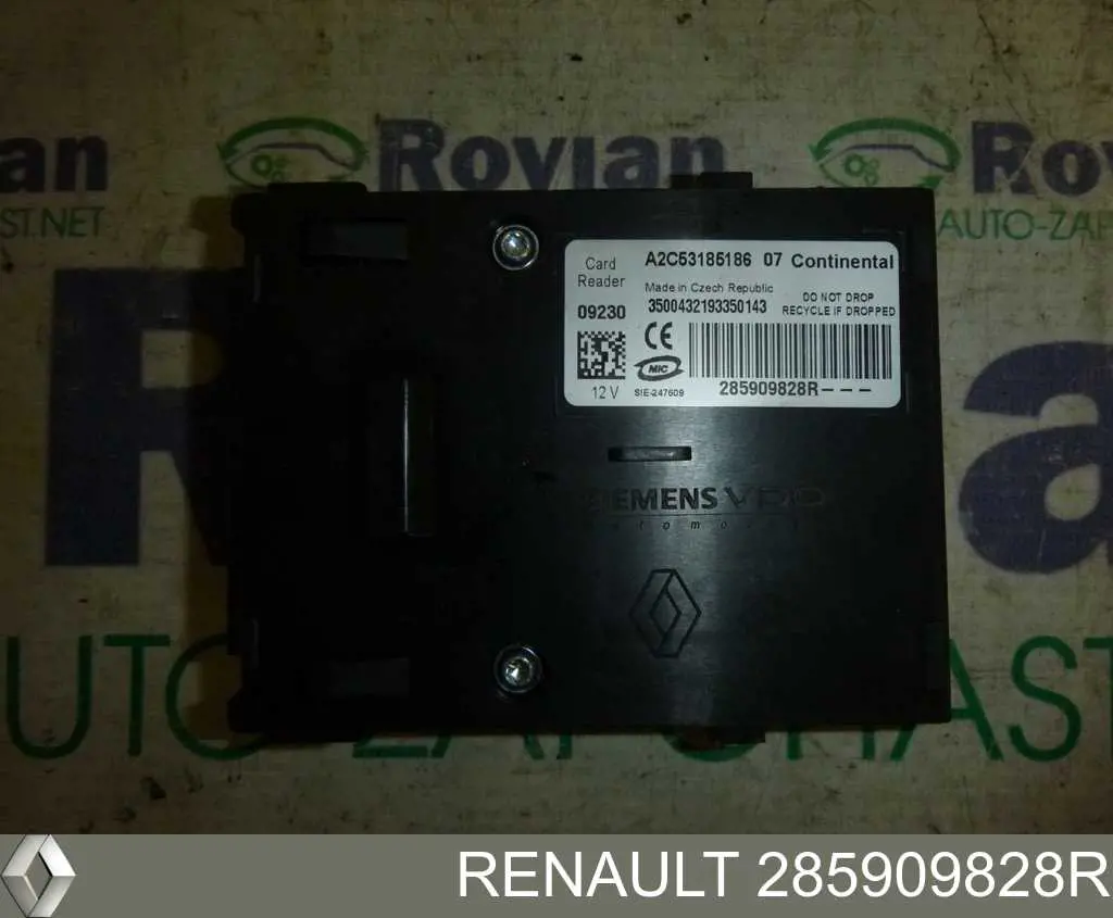 Fecho de ignição Renault (RVI) 285909828R preço, a partir de 41,05 USD