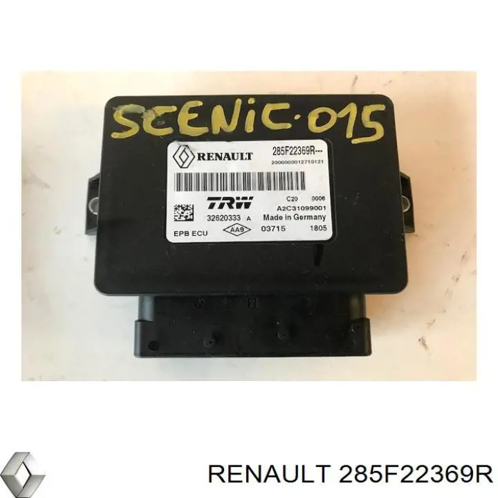 285F22369R Renault (RVI) Unidade de controlo (módulo) do freio de estacionamento eletromecânico