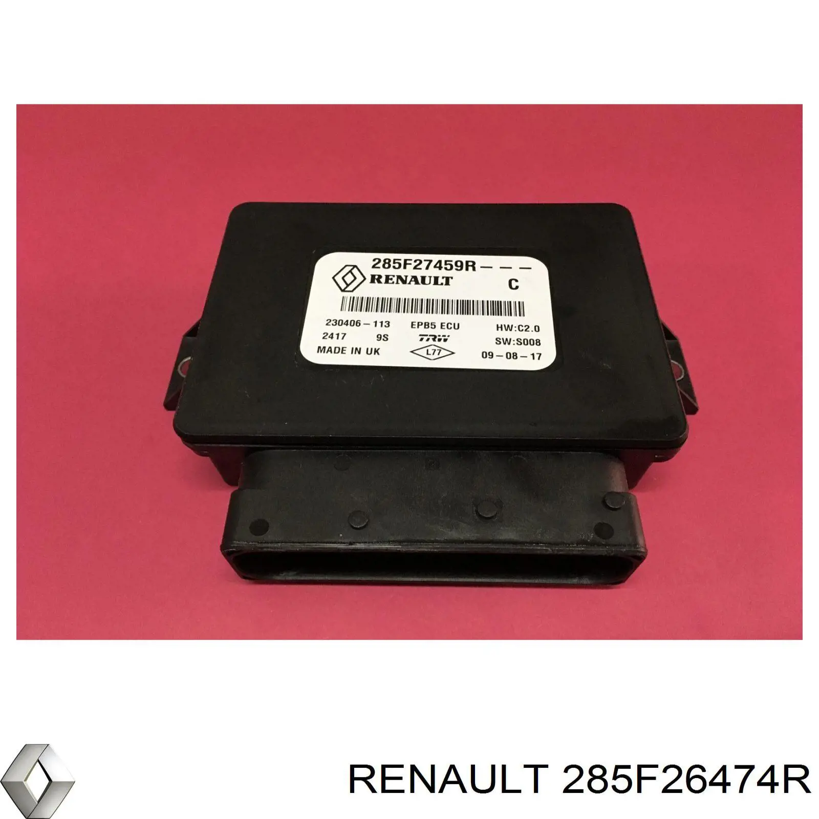 285F26474R Renault (RVI) Unidade de controlo (módulo) do freio de estacionamento eletromecânico