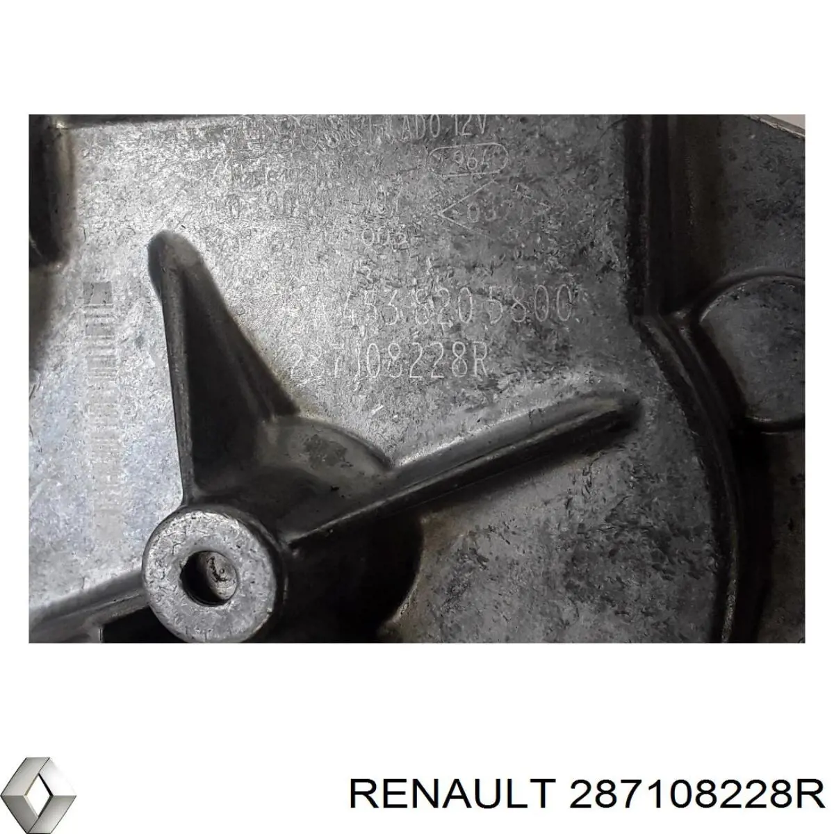 287108228R Renault (RVI) Motor de limpador pára-brisas de vidro traseiro