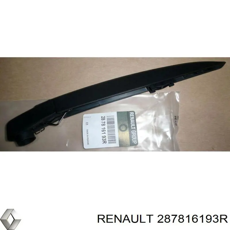 287816193R Renault (RVI) Braço de limpa-pára-brisas de vidro traseiro