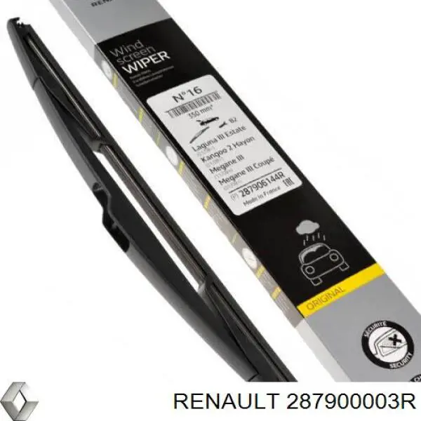 287900003R Renault (RVI) Limpa-pára-brisas de vidro traseiro