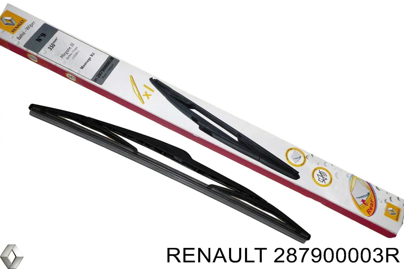 Limpa-pára-brisas de vidro traseiro Renault (RVI) 287900003R preço, a partir de 12,43 USD