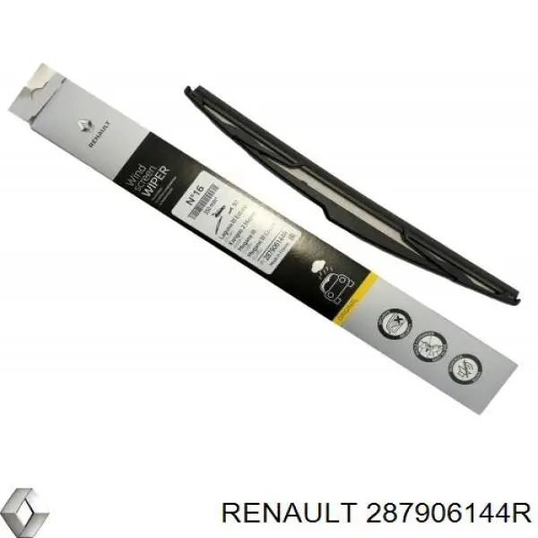 Compre 287906144R Renault (RVI) Limpa-pára-brisas de vidro traseiro