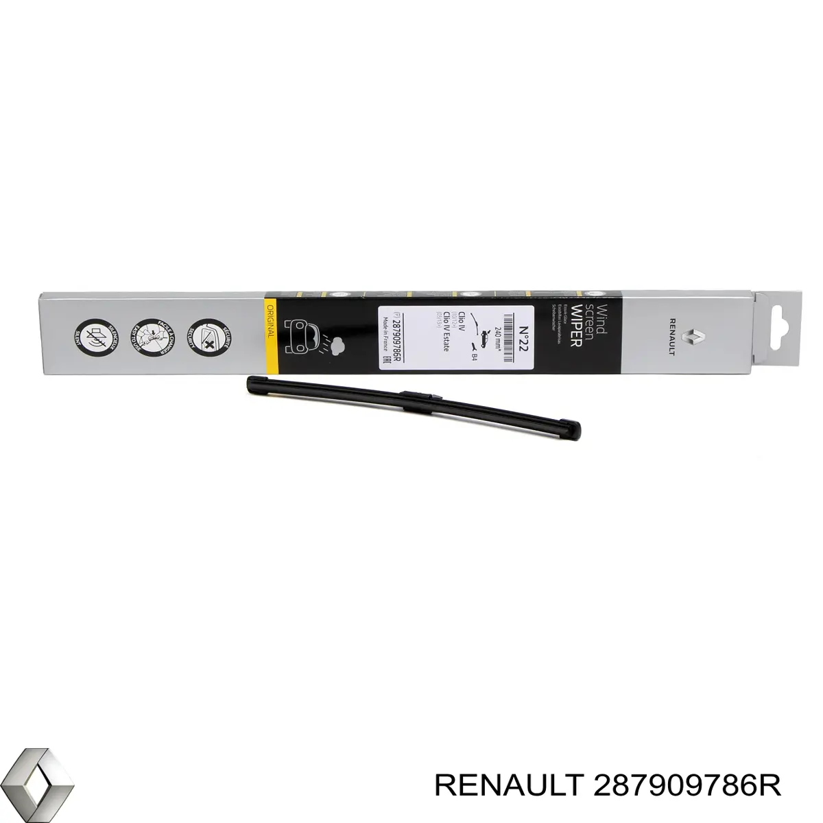 Limpa-pára-brisas de vidro traseiro Renault (RVI) 287909786R preço, a partir de 13,43 USD