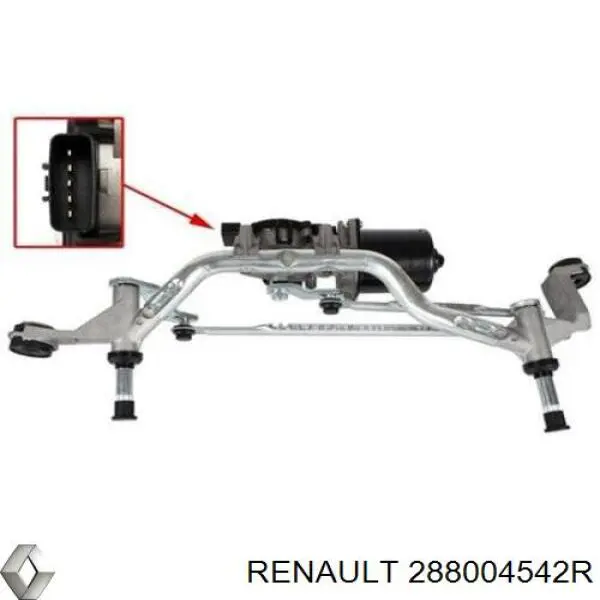 Trapézio de limpador pára-brisas W000013409 Renault (RVI)
